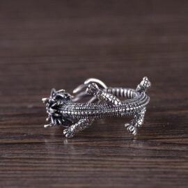 Sterling Silver Dragon Ring