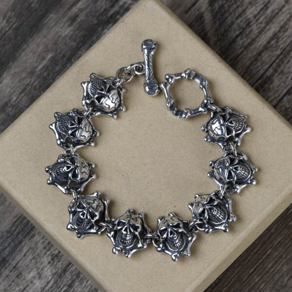 Silver Skull Bracelet