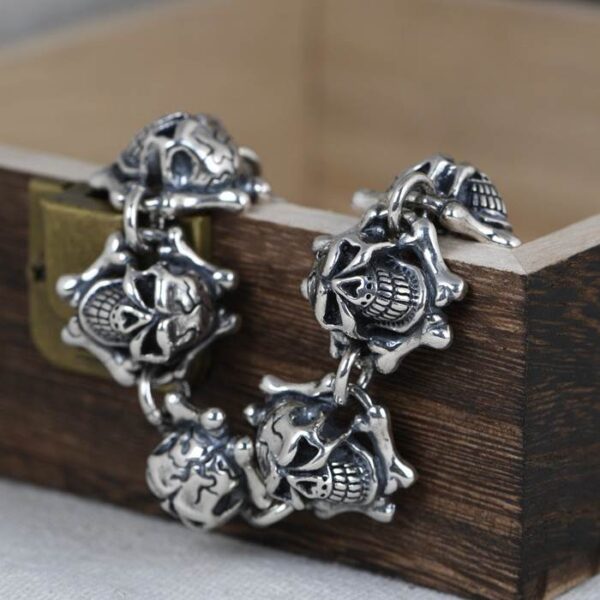 Silver Skull Bracelet