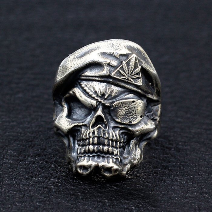 Men's Silver Skull Ring |Shop Mens Silver Biker Skull Rings | LUGDUN  ARTISANS