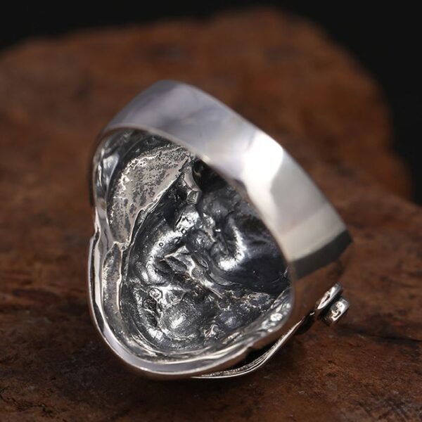 Sterling Silver Helmet Skull Ring