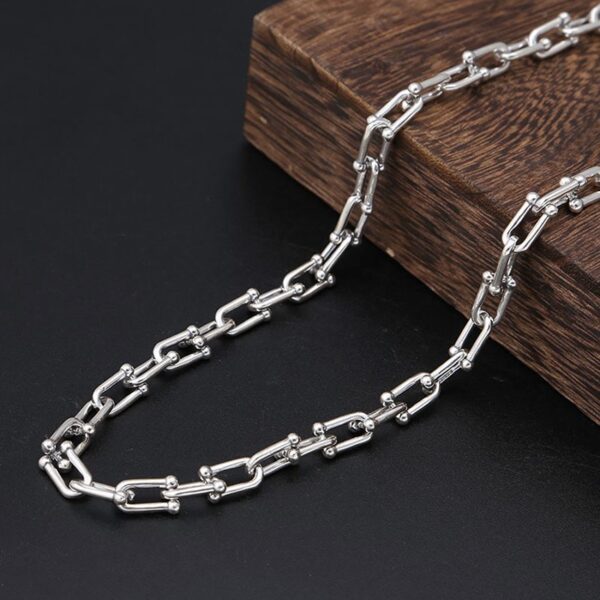 Sterling Silver Horseshoe Link Chain