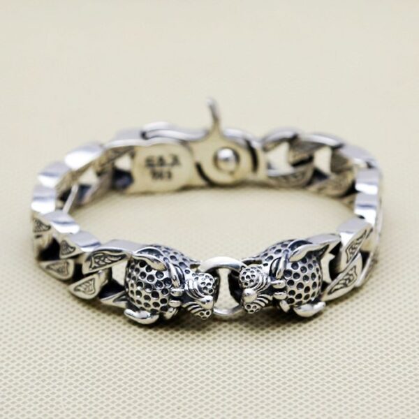 Sterling Silver Leopard Bracelet