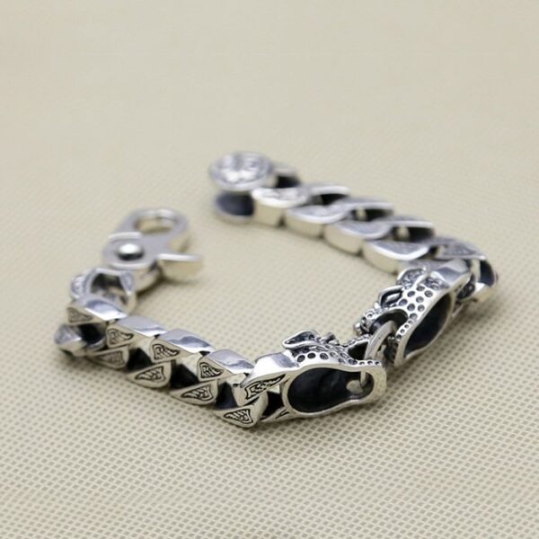 Sterling Silver Leopard Bracelet