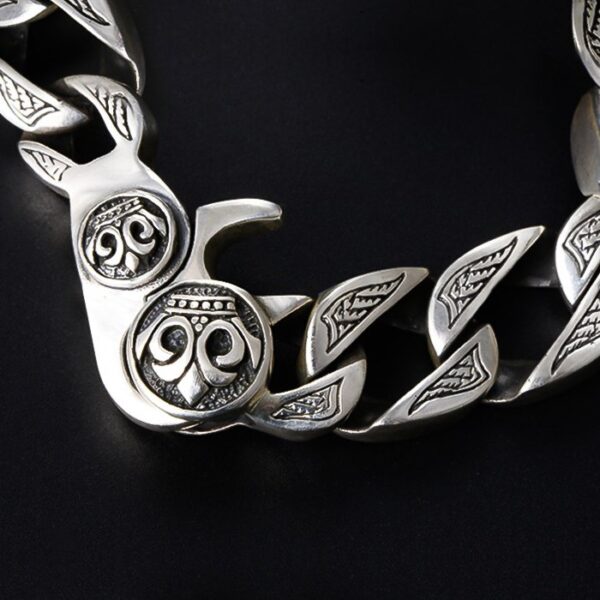 Sterling Silver United Kingdom Flag Bracelet