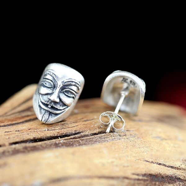 990 Silver V for Vendetta Earrings