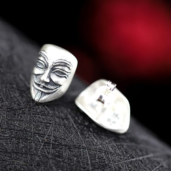 990 Silver V for Vendetta Earrings