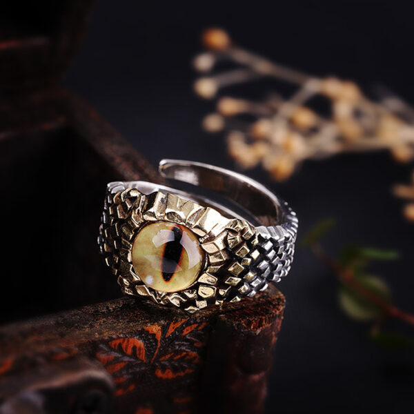 Sterling Silver Adjustable Tiger's Eye Ring