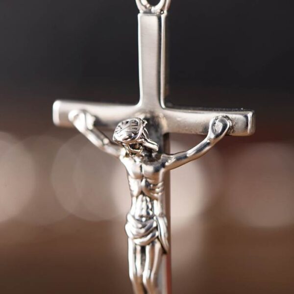 Sterling Silver Crucifix Cross Pendant Necklace