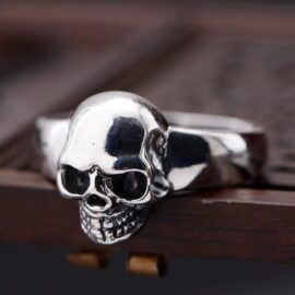 Sterling Silver Delicate Skull Ring