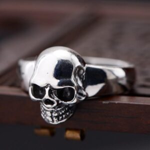 Sterling Silver Delicate Skull Ring