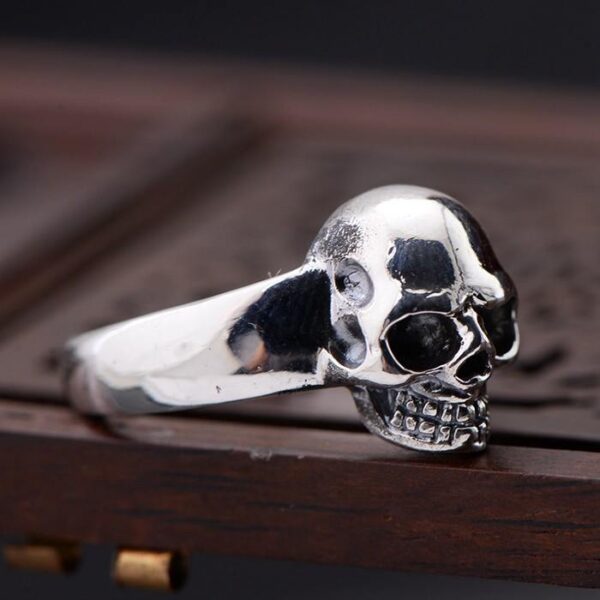 Sterling Silver Delicate Skull Ring