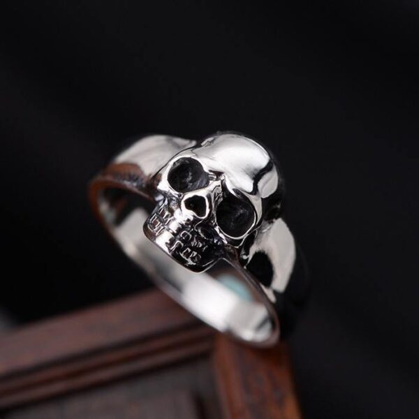 Sterling Silver Delicate Skull Ring