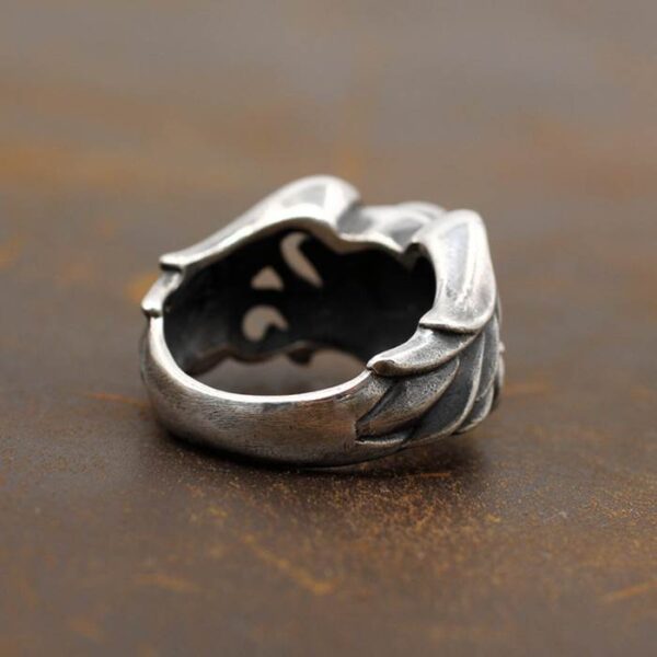 Gothic Skull Silver Ring