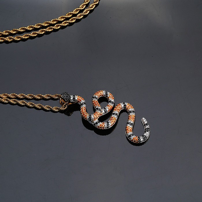 316L Stainless Steel Viper Head Pendant Men Simple Cobra Necklaces Snake  Chain | eBay