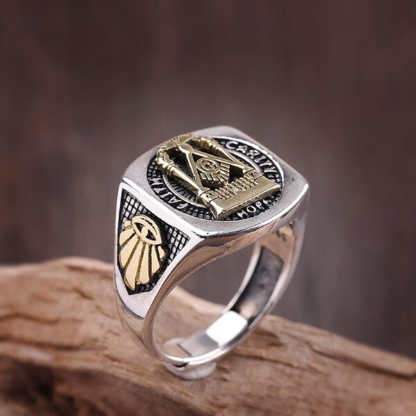 Sterling Silver High Polishing Masonic Ring