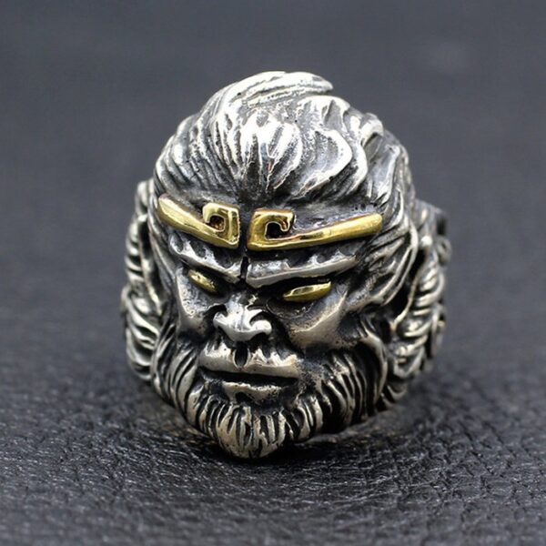 Sterling Silver King Of Monkey Ring