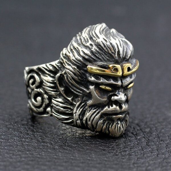 Sterling Silver King Of Monkey Ring