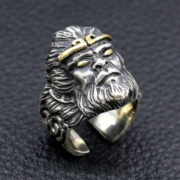 Sterling Silver King Of Monkey Ring