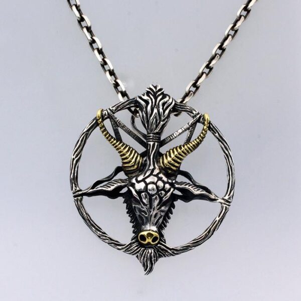 Satan Baphomet Pendant Necklace