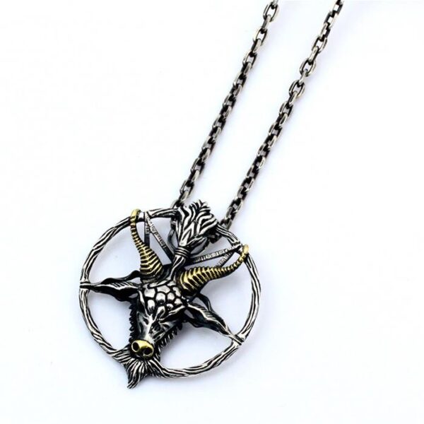 Satan Baphomet Pendant Necklace