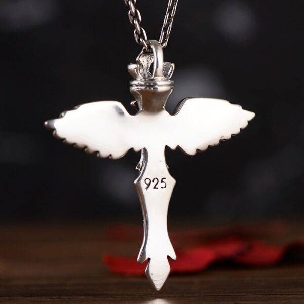 Sterling Silver Angel Wings Pendant Necklace