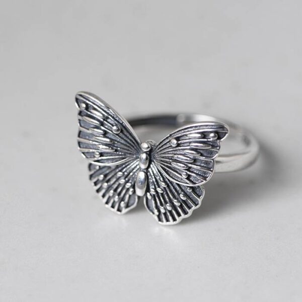 Sterling Silver Butterfly Ring