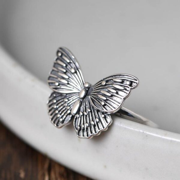 Sterling Silver Butterfly Ring