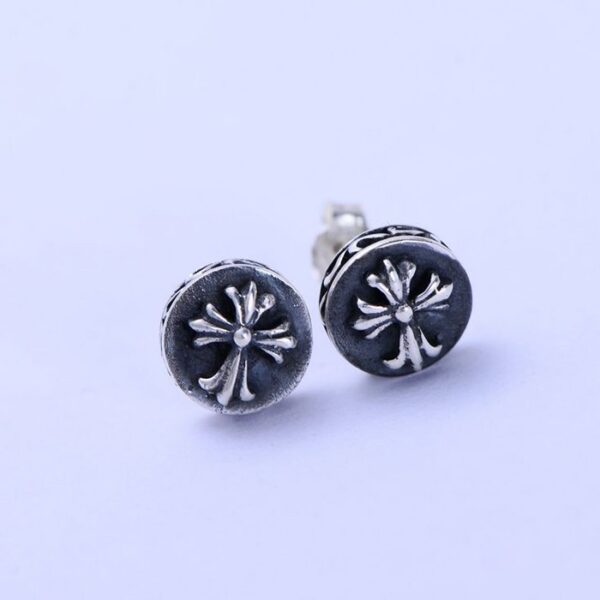 Sterling Silver Fleur De Lis Post Earrings