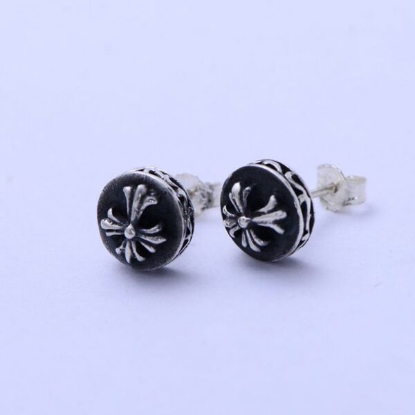 Sterling Silver Fleur De Lis Post Earrings