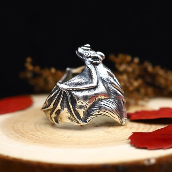 Sterling Silver Cool Bat Wrap Ring