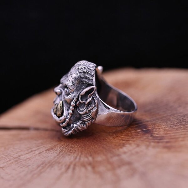 Sterling Silver Warcraft Orc Ring