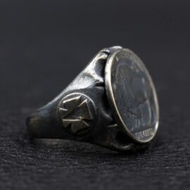Sterling Silver American Bison Buffalo Nickel Coin Ring