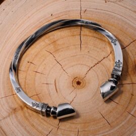 Sterling Silver Twisted Horseshoe Cuff Bracelet