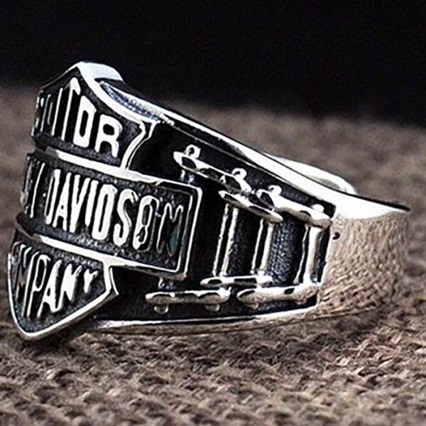 Men's Turquoise Harley Davidson Motorcycle Biker Ring VVV Jewelry