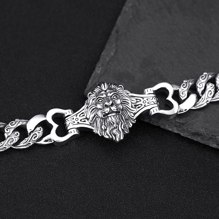 Lion Bracelet: Large Sterling Silver Cuff Bracelet For Men – Fine Jewelry  by Anastasia Savenko