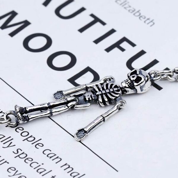 Skeleton Bones Cross Bracelet