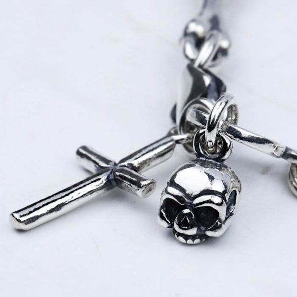 Skeleton Bones Cross Bracelet