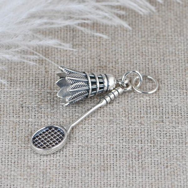 Badminton Racket Pendant