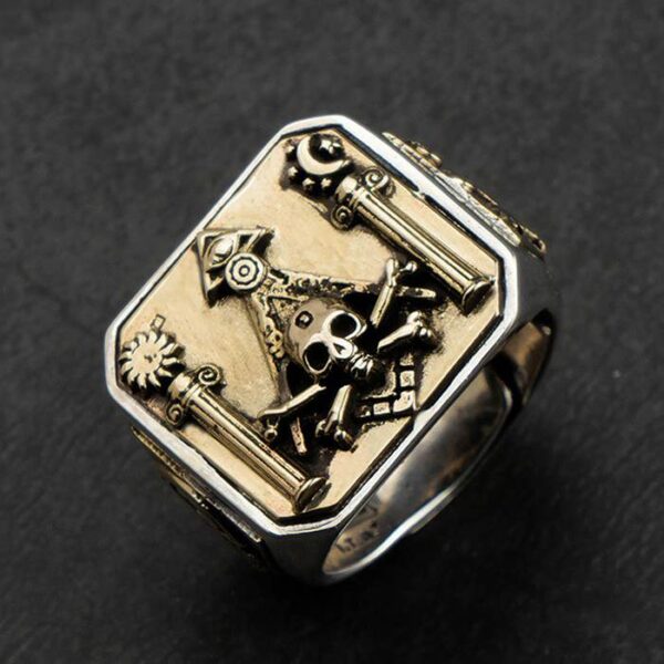 Masonic Skull & Crossbones Ring