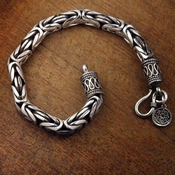 Silver Byzantine Chain Bracelet