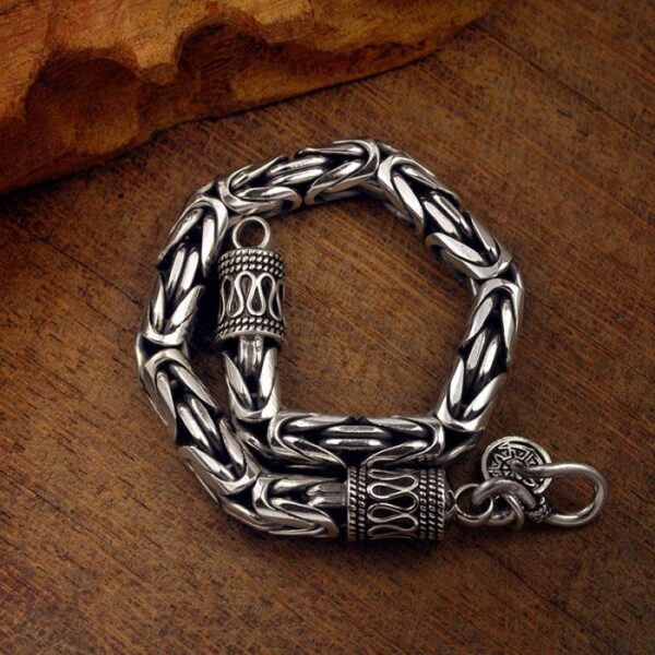 Silver Byzantine Chain Bracelet