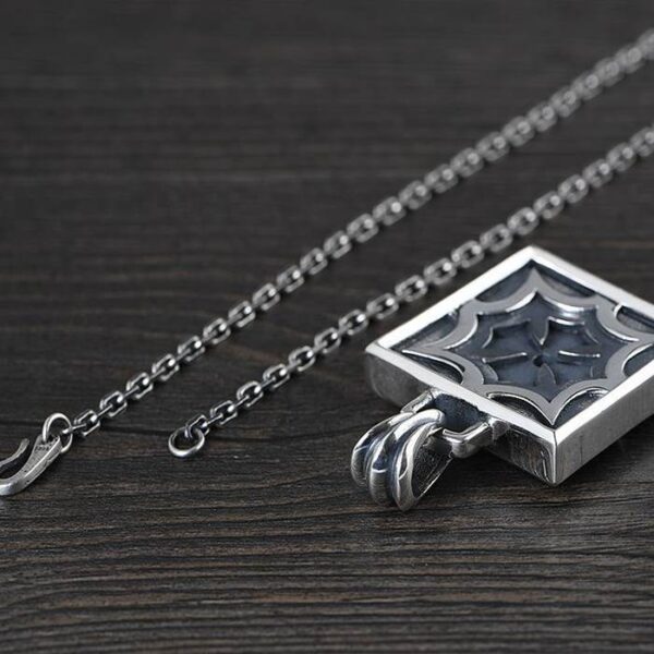 Sterling Silver Cross Amulet Pendant Necklace
