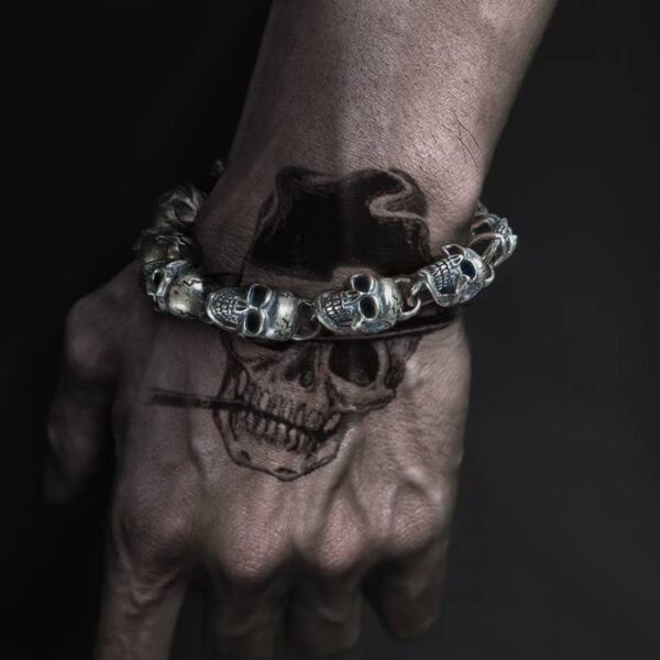All Skull Links Bracelet