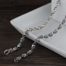 All Skull Links Chain Necklace