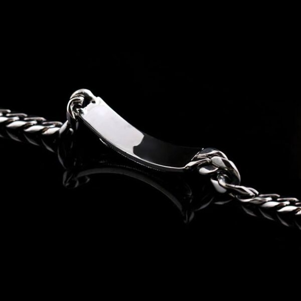 Feather Cuban Chain Bracelet With Turquoise
