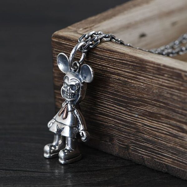 Mickey Mouse Skull Pendant Necklace