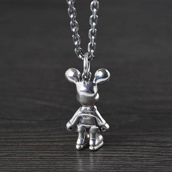 Mickey Mouse Skull Pendant Necklace