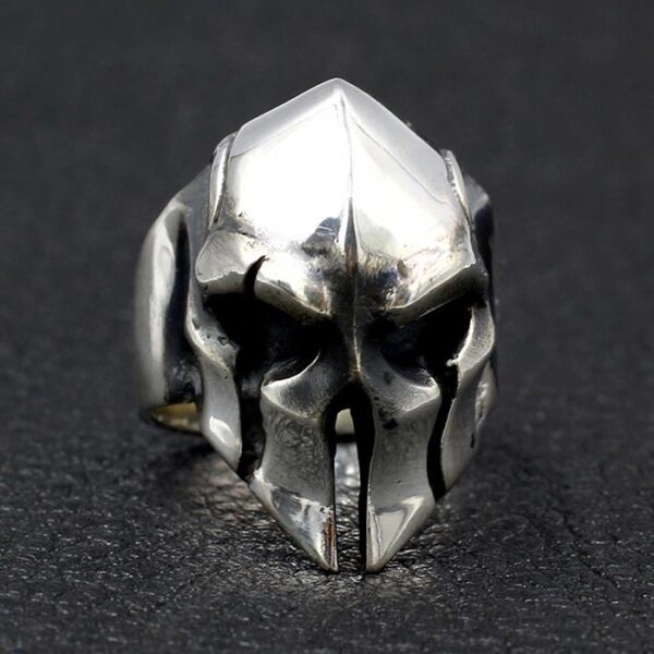 Spartan Warrior Mask Ring