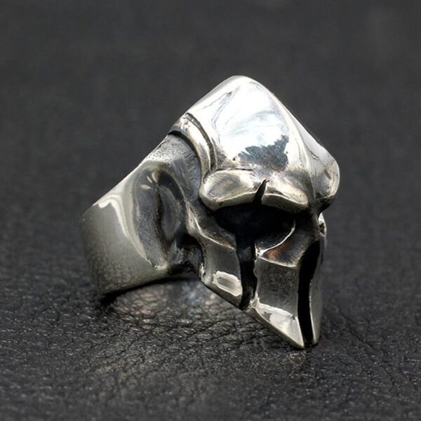 Spartan Warrior Mask Ring